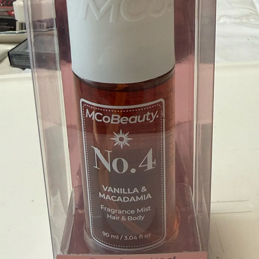 Mcobeauty makeup and fragrance bundle- blush drops, translucent powder, #4 mist